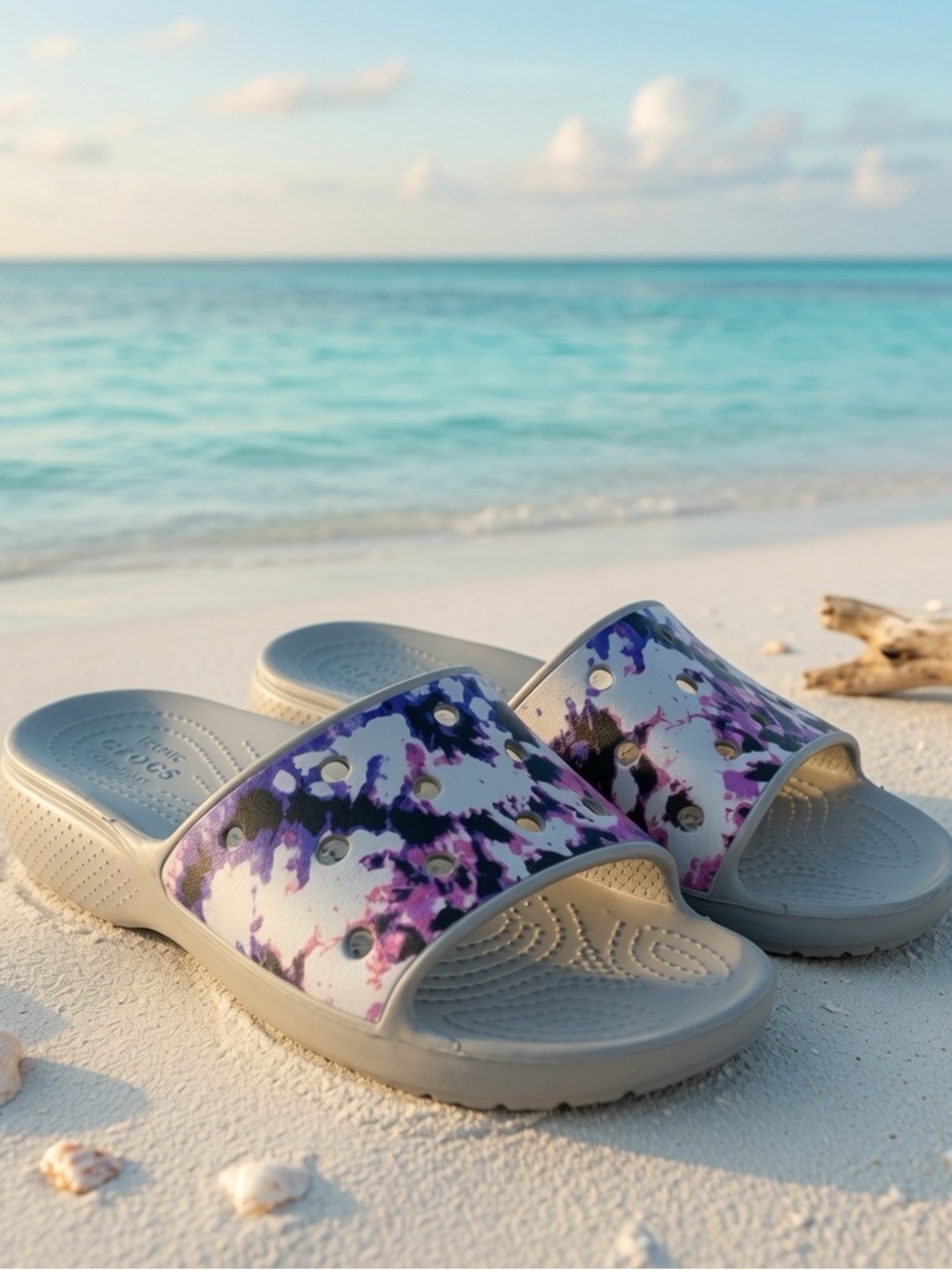 Crocs Classic Tie-Dye Mania Slide Womans 7 Mens 5